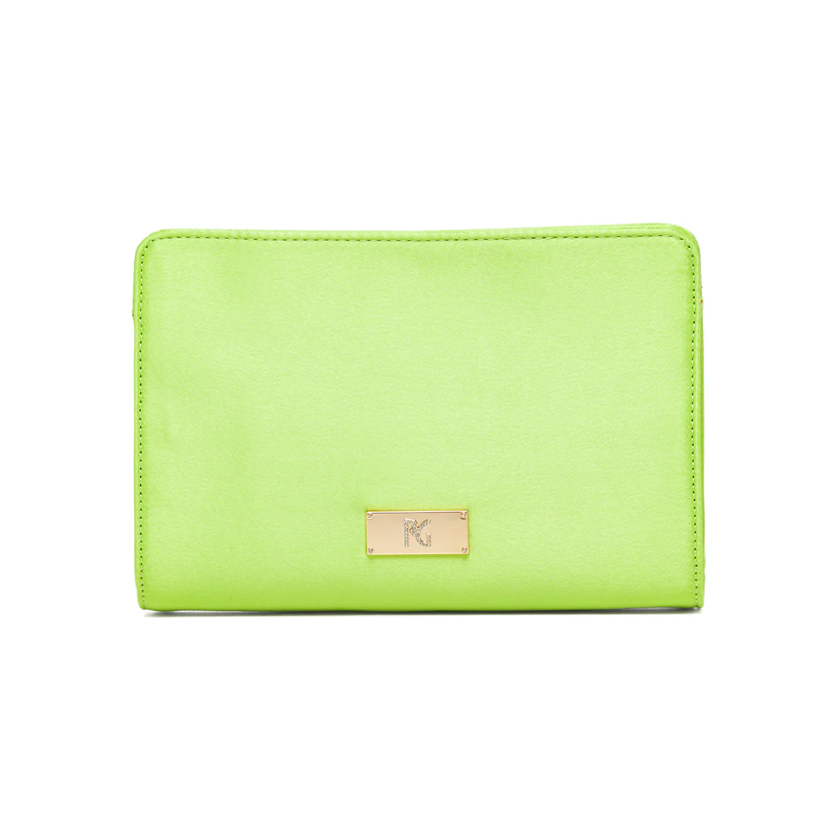 Clutch lime in raso da donna Romeo Gigli Milano Diletta - Image 2