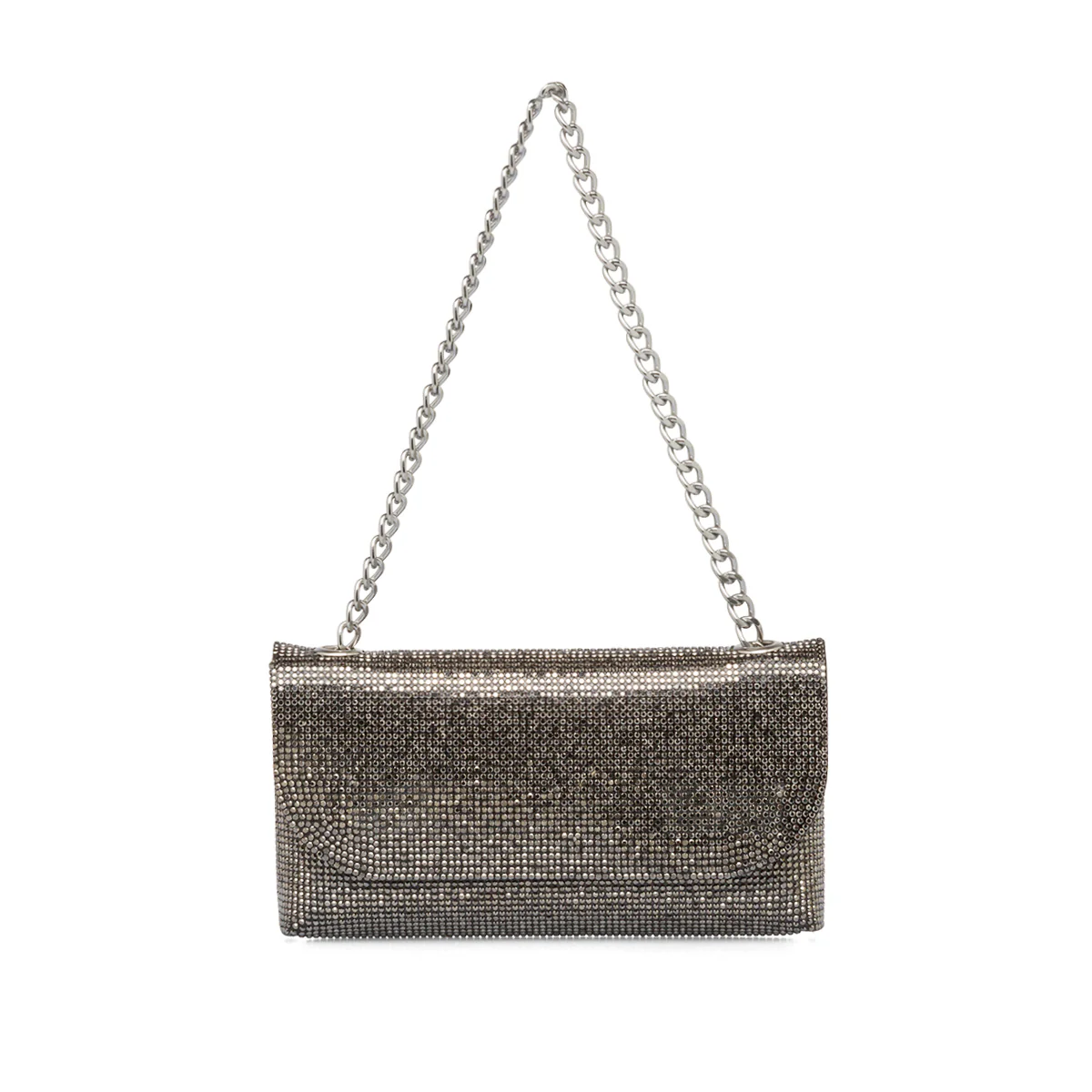 Clutch nera da donna con strass Lora Ferres - Image 2