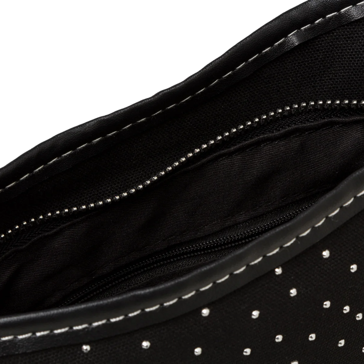 Clutch nera da donna con strass Lora Ferres - Image 2
