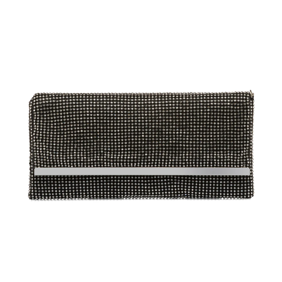Clutch nera da donna con strass Lora Ferres - Image 2