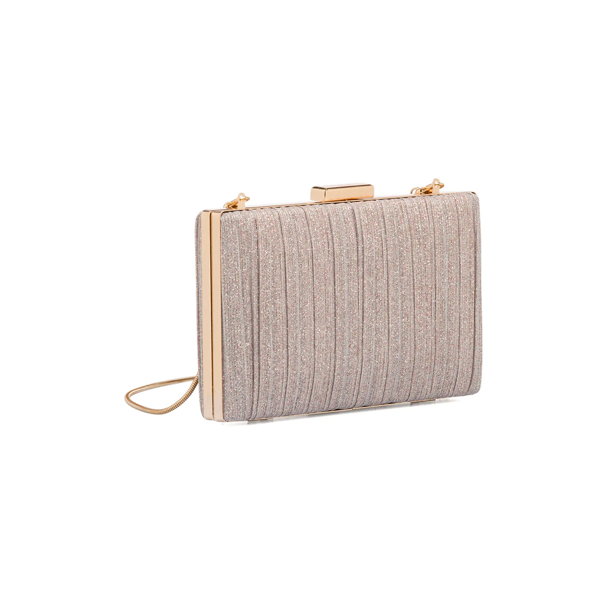 Clutch nude glitterata da donna Romeo Gigli Milano Eleos - Image 2