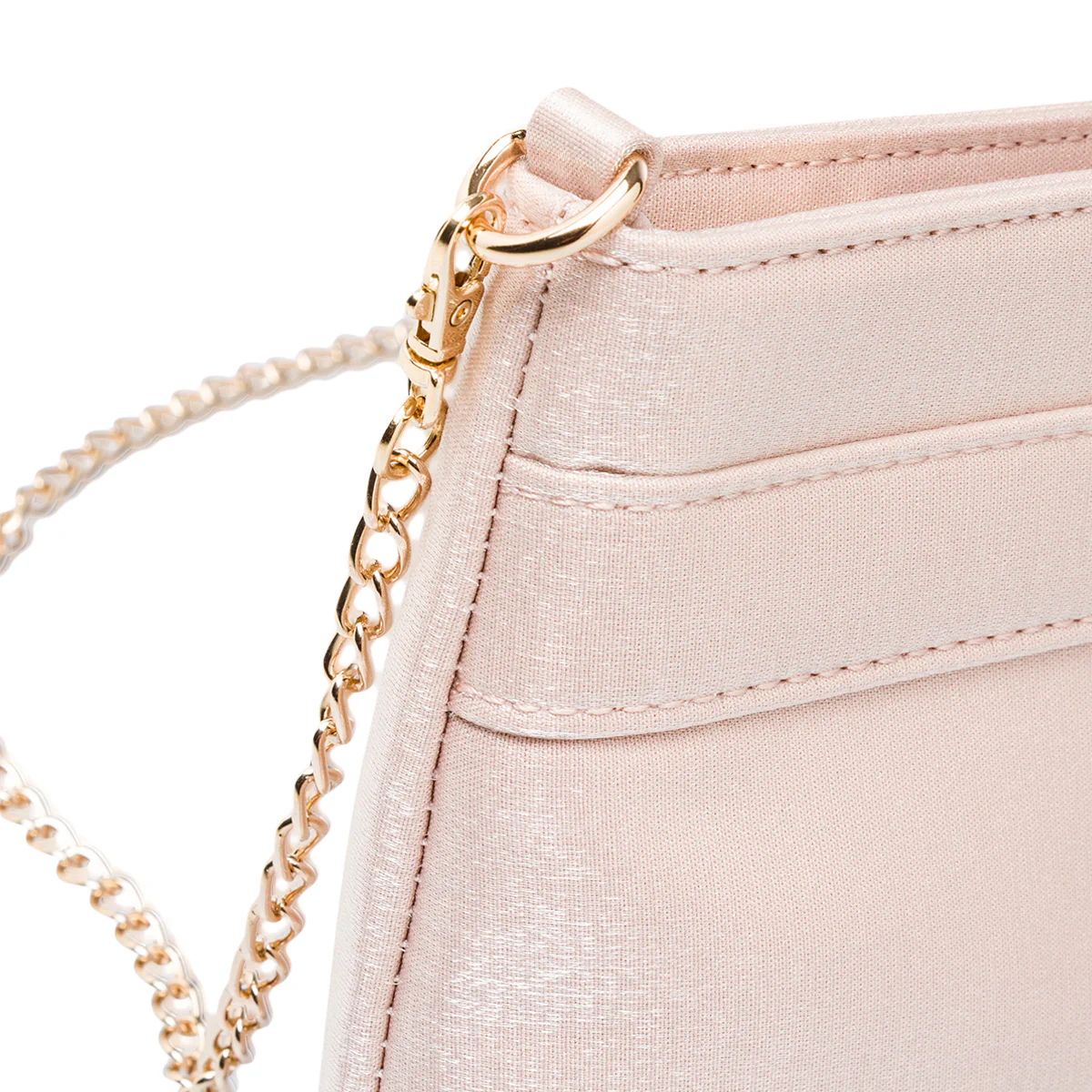 Clutch nude in raso da donna con strass Romeo Gigli Milano Zak - Image 4