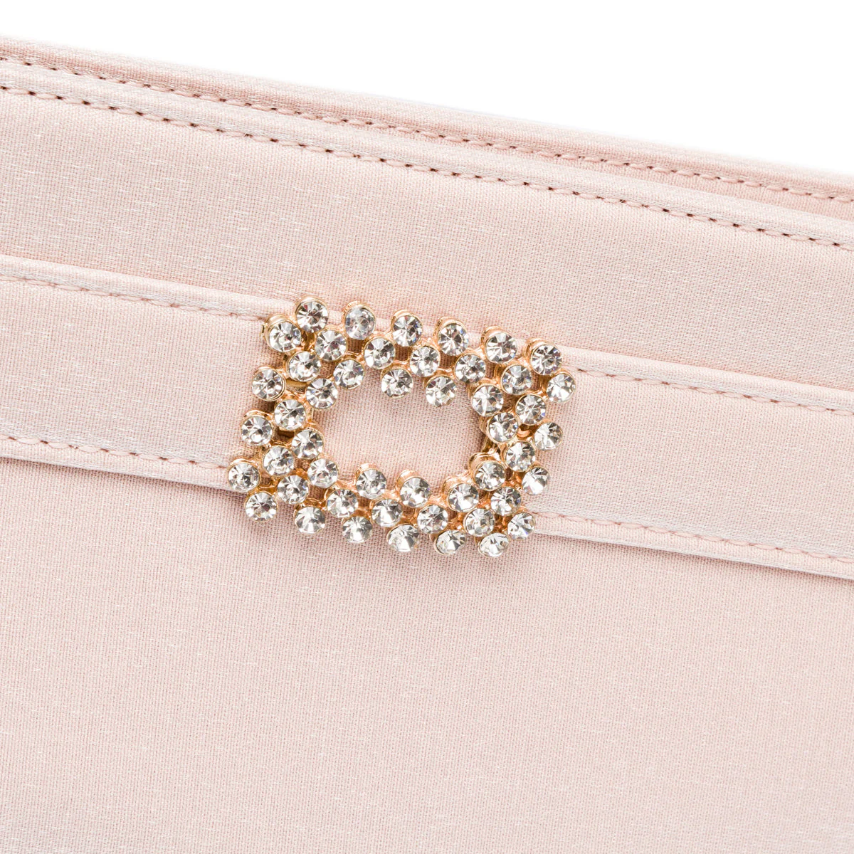 Clutch nude in raso da donna con strass Romeo Gigli Milano Zak - Image 5