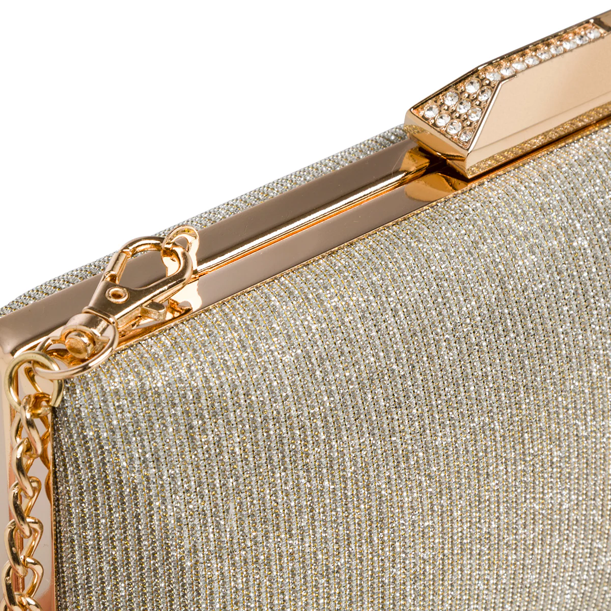 Clutch oro con glitter da donna Lora Ferres - Image 4