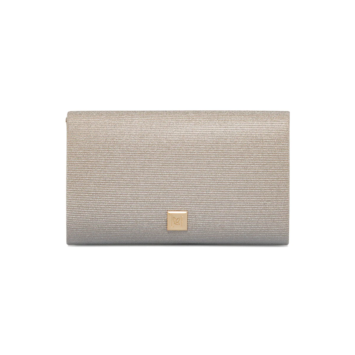 Clutch oro con glitter e strass da donna Lora Ferres - Image 2