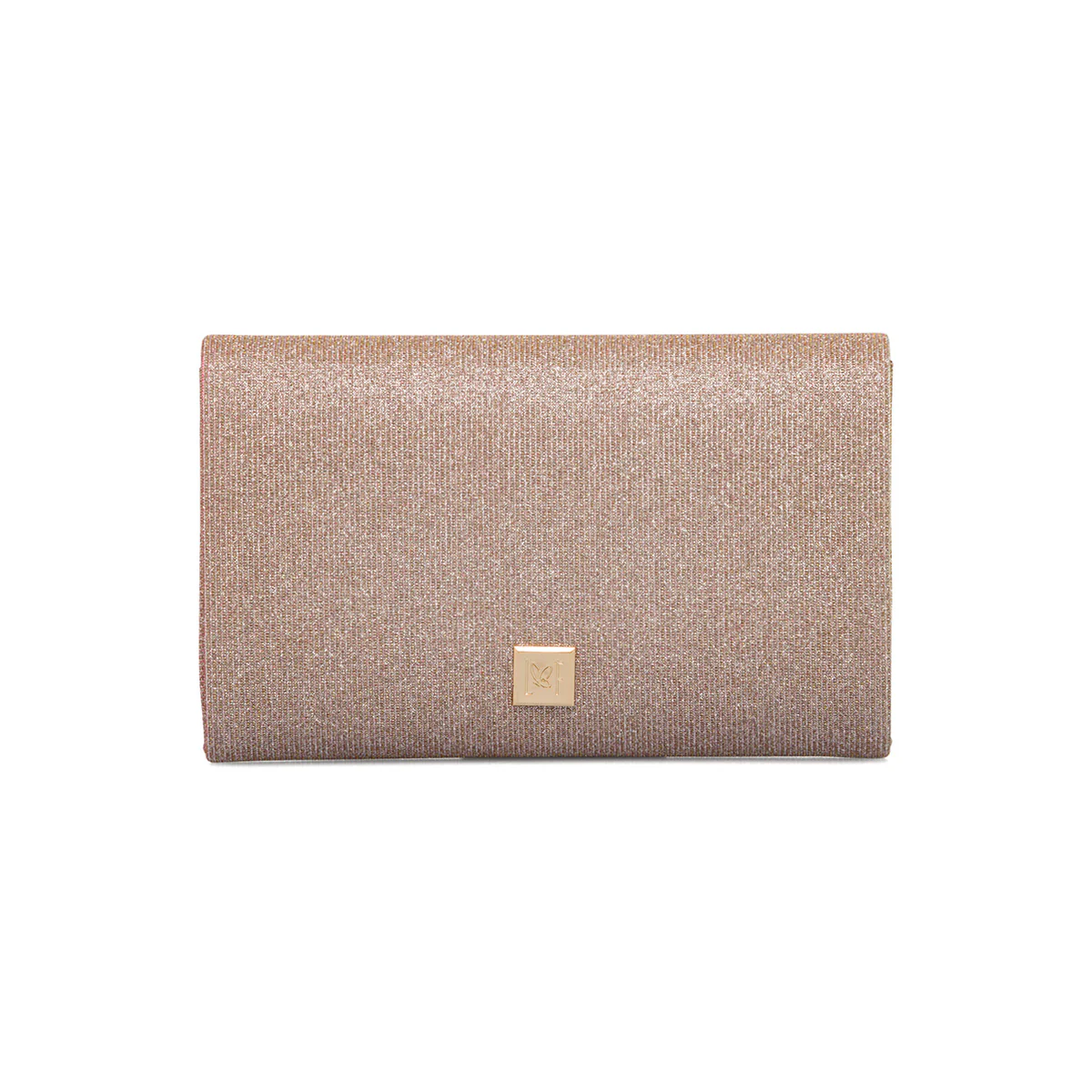 Clutch oro rosa con glitter da donna Lora Ferres - Image 2