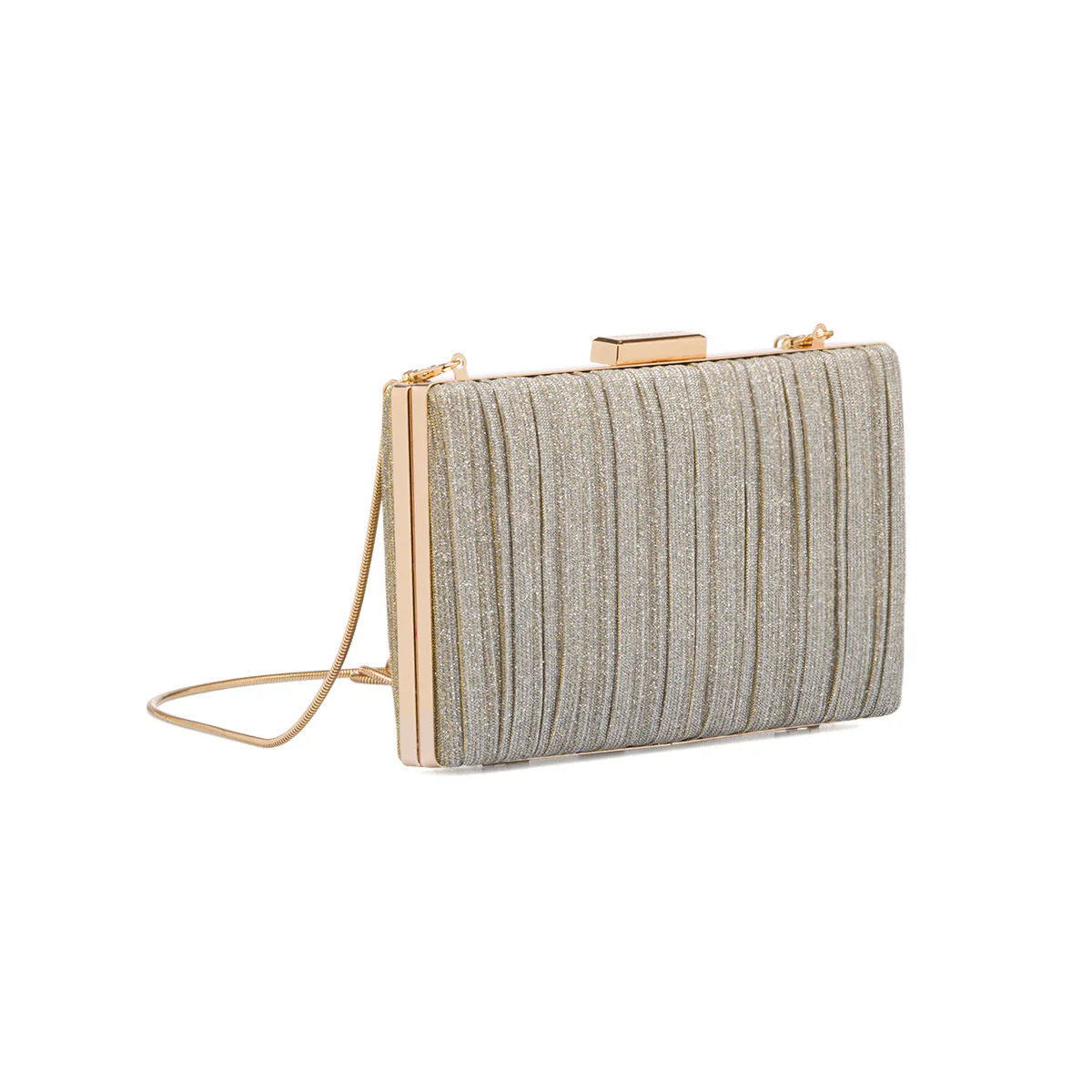 Clutch platino glitterata da donna Romeo Gigli Milano Eleos - Image 2