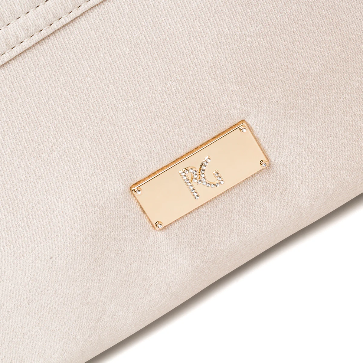 Clutch platino in raso da donna con strass Romeo Gigli Milano Yuri - Image 6