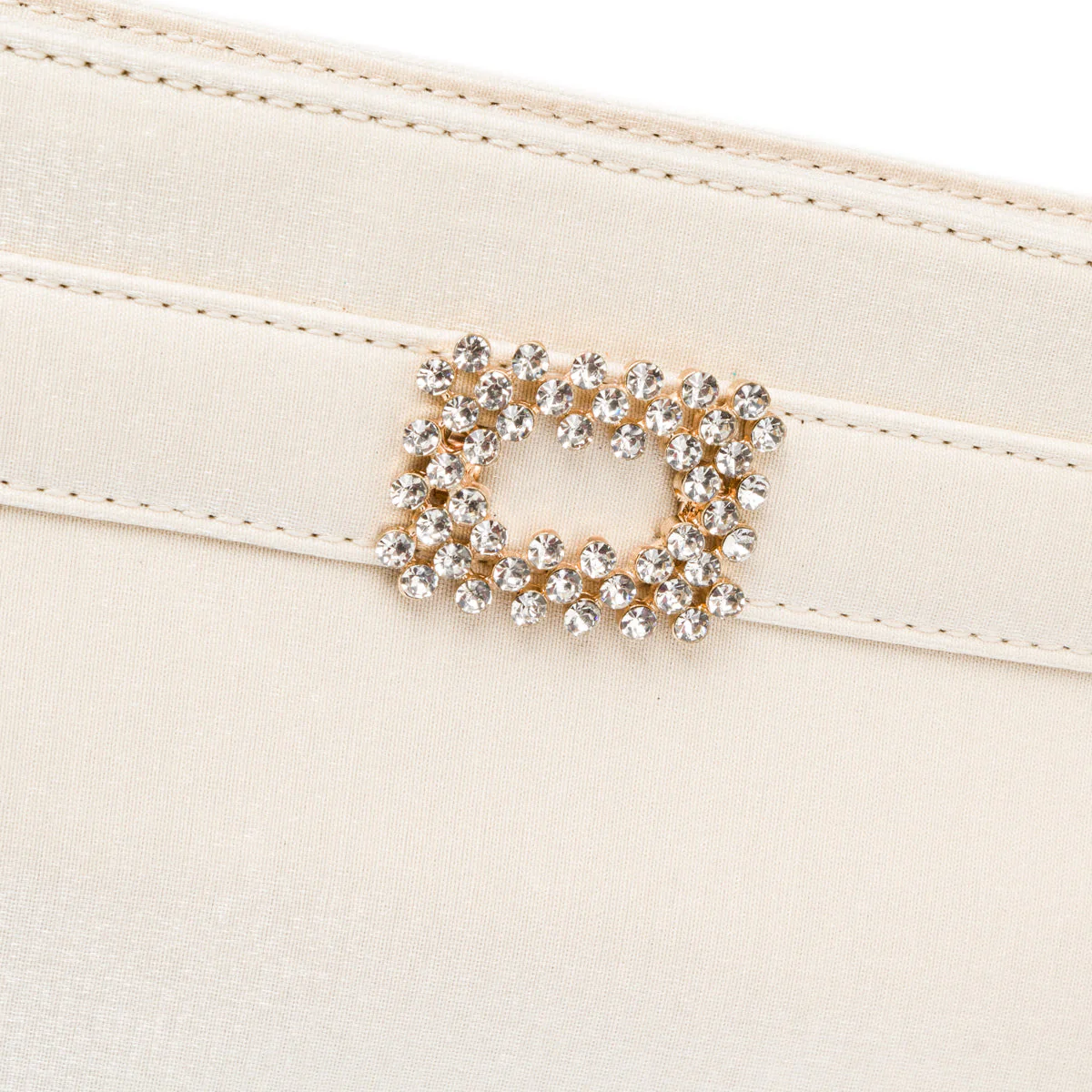 Clutch platino in raso da donna con strass Romeo Gigli Milano Zak - Image 5