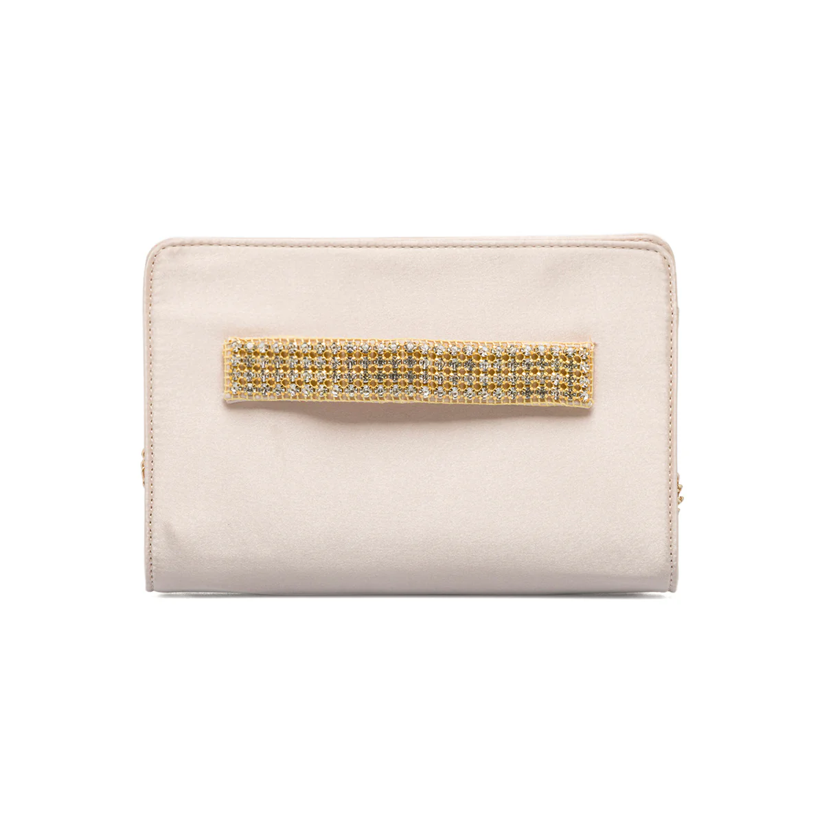Clutch platino in raso da donna Romeo Gigli Milano Diletta