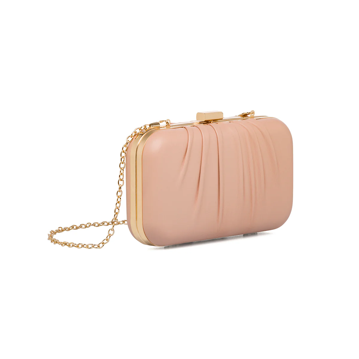 Clutch rosa effetto arricciato da donna Lora Ferres - Image 2