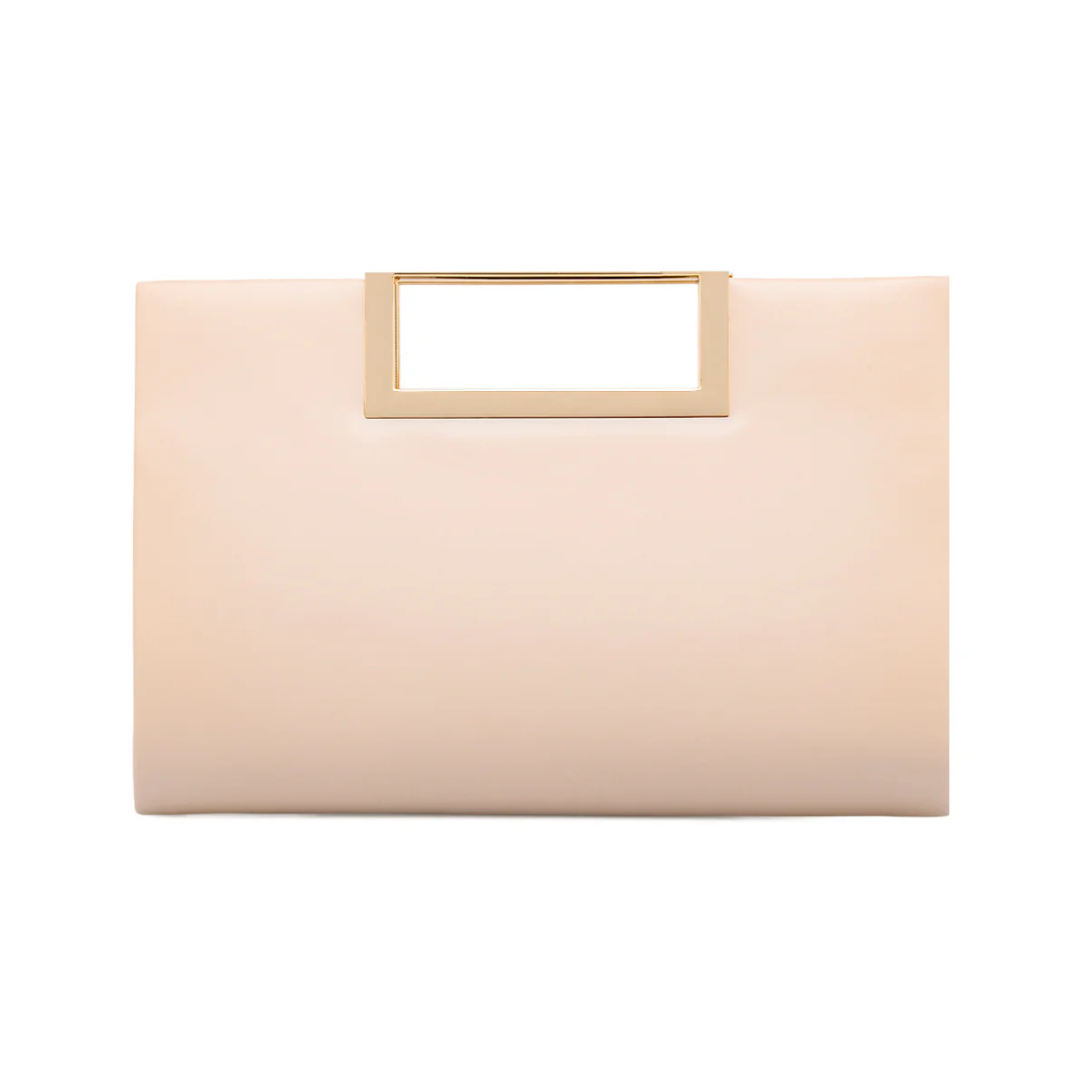 Clutch Rosa rigida con manico integrato dorato e catena removibile Lora Ferres - Image 2