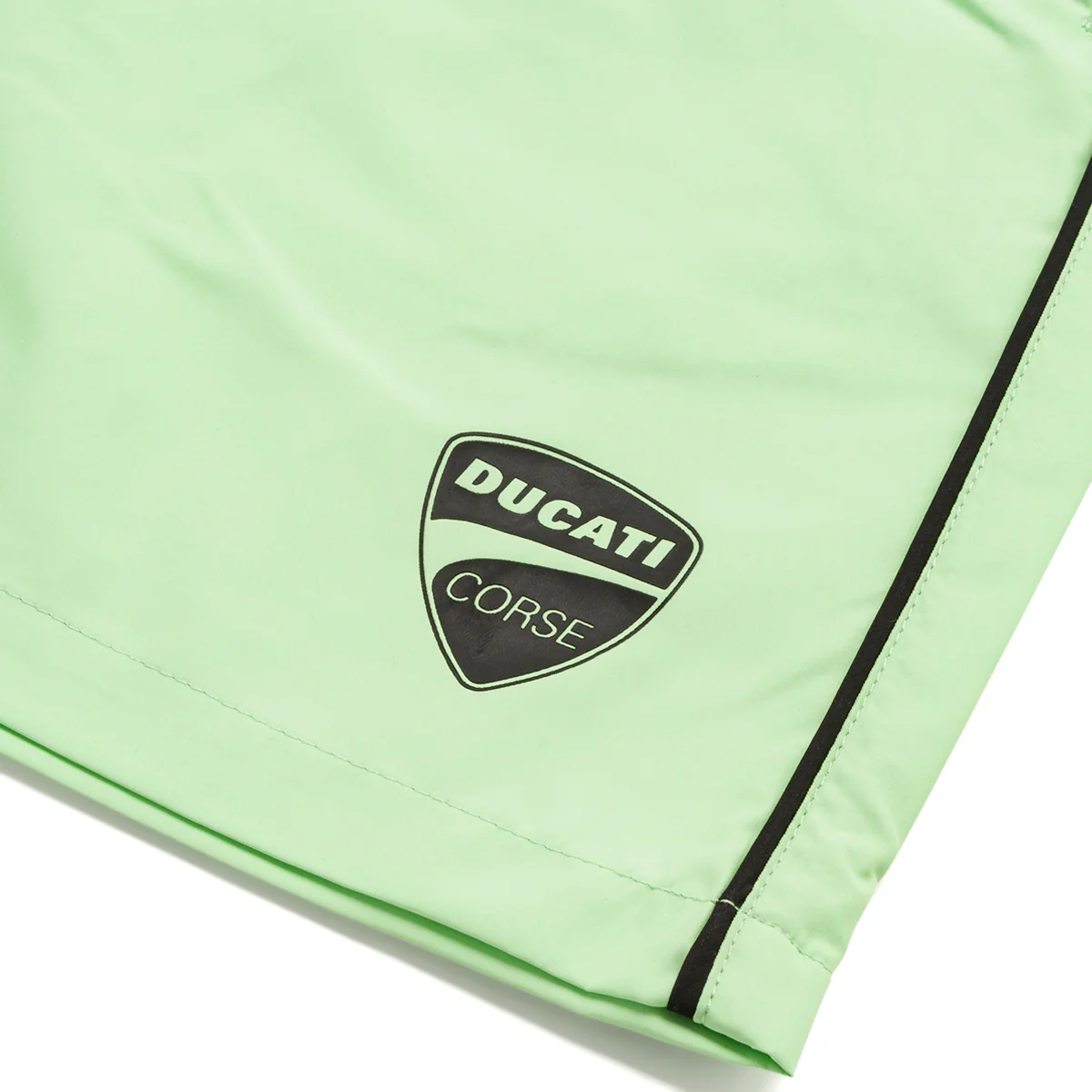 Costume da bagno Bambino e Ragazzo Verde con elastico in vita e logo frontale Ducati Corse - Image 3