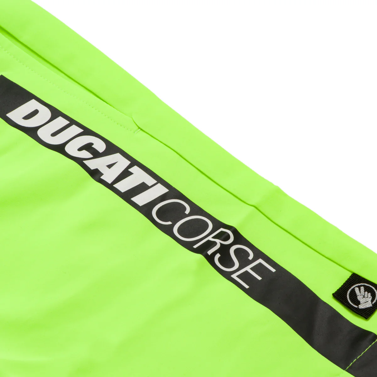 Costume da bagno da bambino giallo fluo con logo Ducati Corse - Image 3