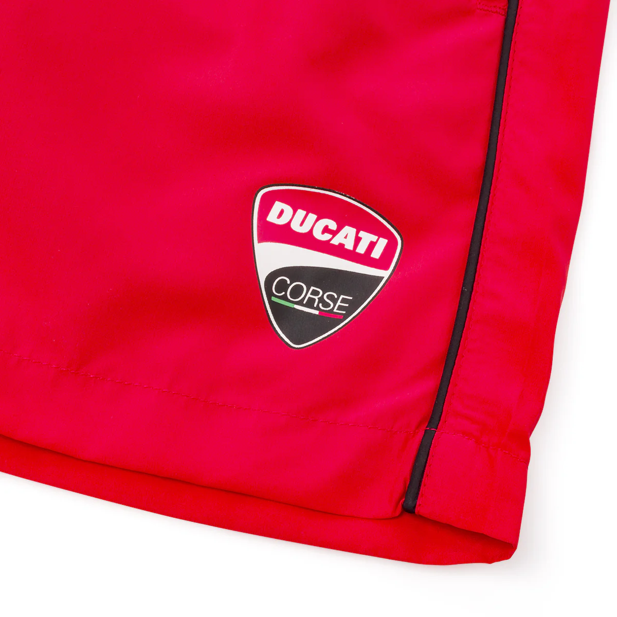 Costume da Bagno da Uomo rosso con logo e coulisse Ducati Corse - Image 3
