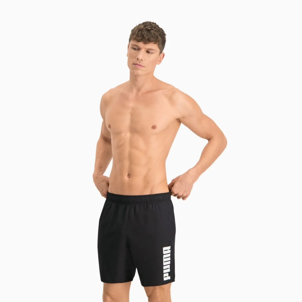 Costume da bagno nero da uomo Puma Swim Mid - Image 3