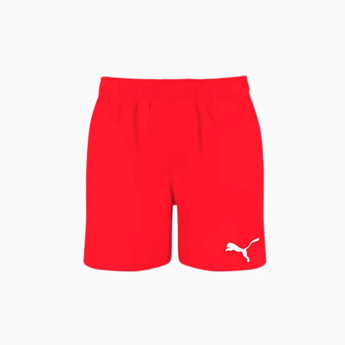 Costume da bagno Uomo Rosso con logo Puma