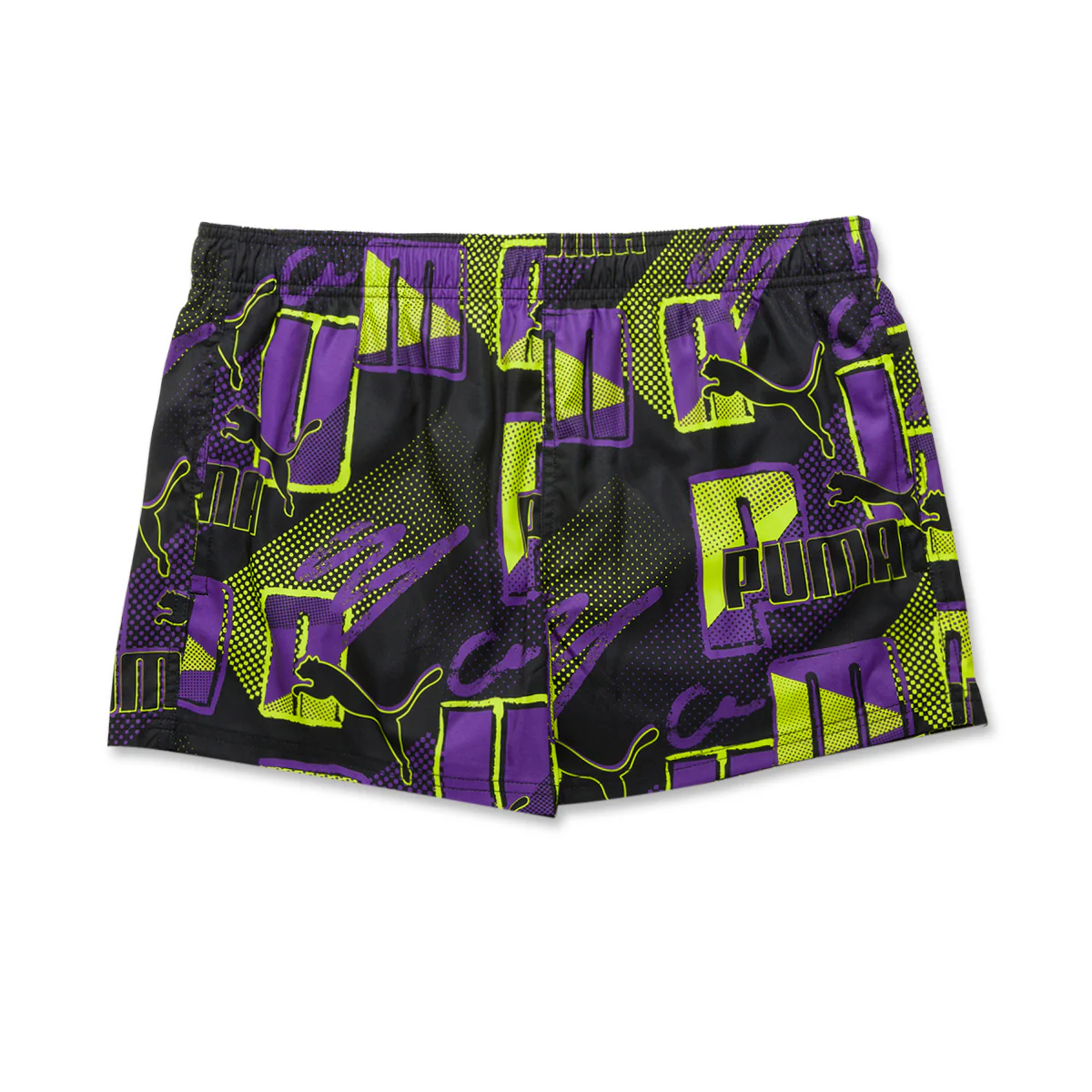 Costume da bagno uomo viola giallo fluo e nero Puma