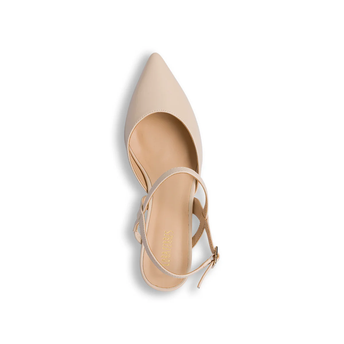 Décolleté beige con tacco a blocco 6,5 cm Lora Ferres - Image 4