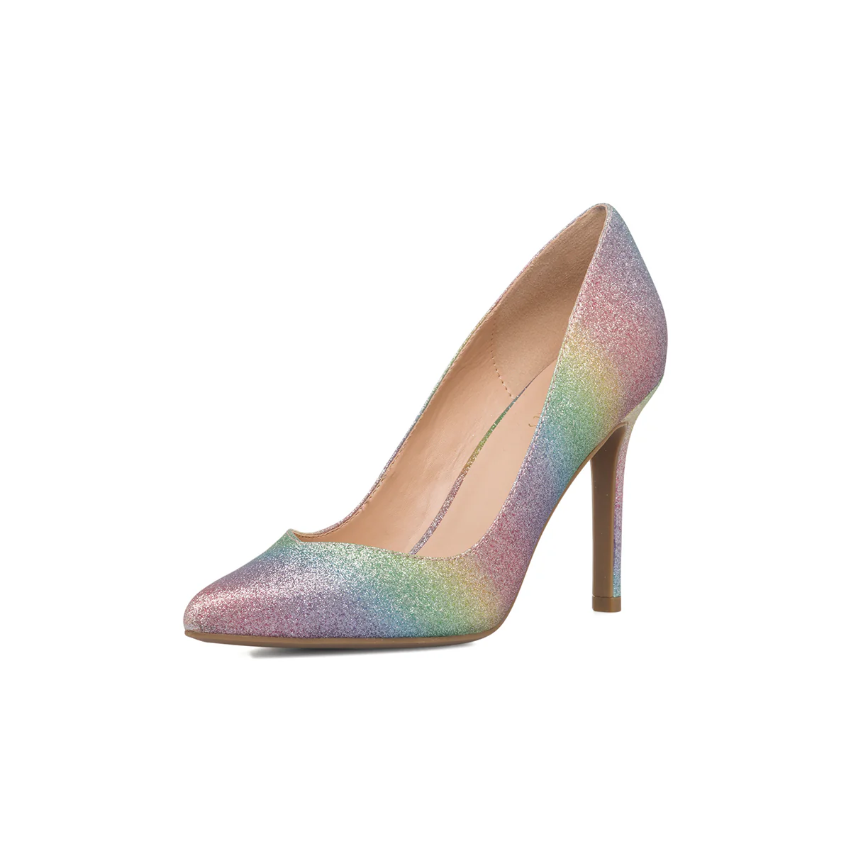 Décolleté arcobaleno glitterate con tacco a stiletto 9 cm Lora Ferres - Image 2