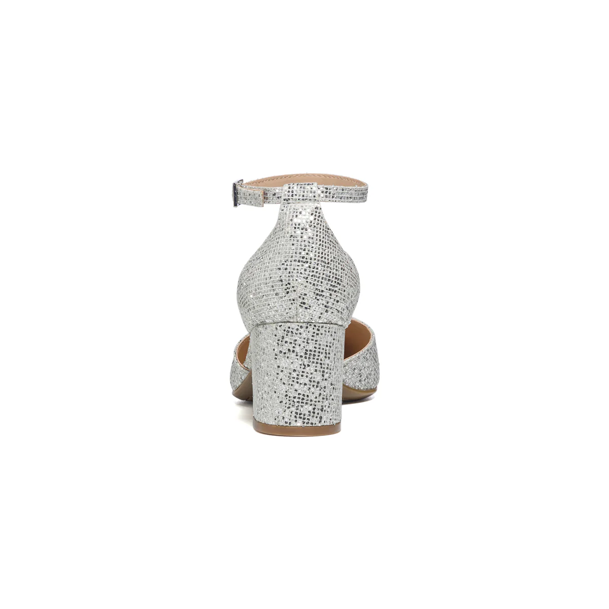Décolleté argento effetto glitterato con cinturino alla caviglia Lora Ferres - Image 6