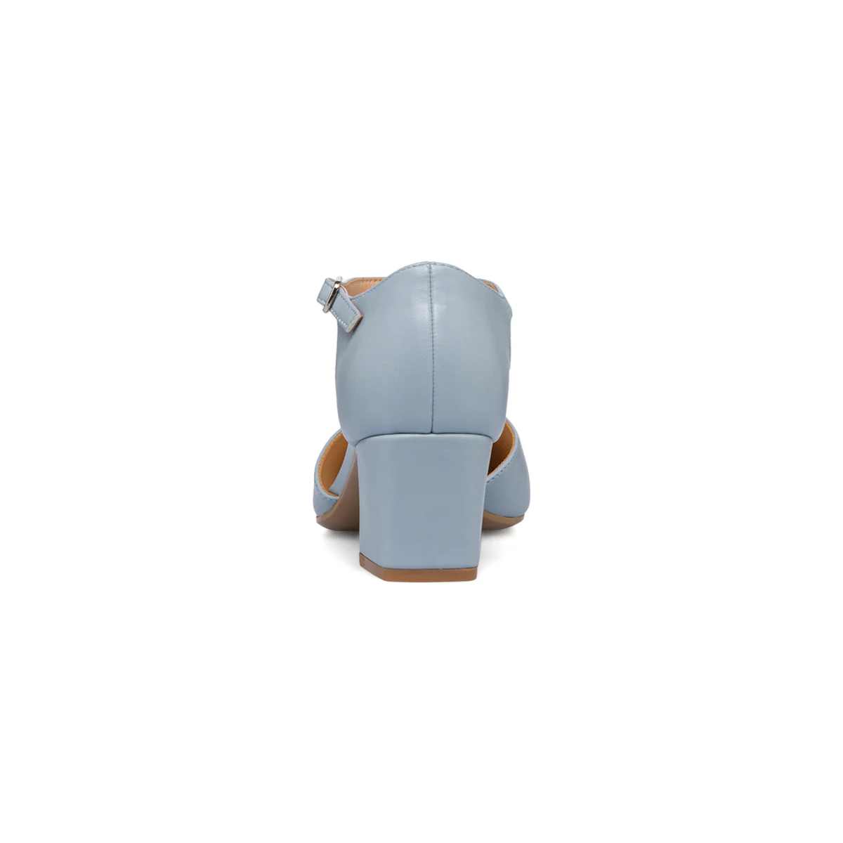 Décolleté azzurre con cinturino e tacco a blocco 6 cm Swish Jeans - Image 4