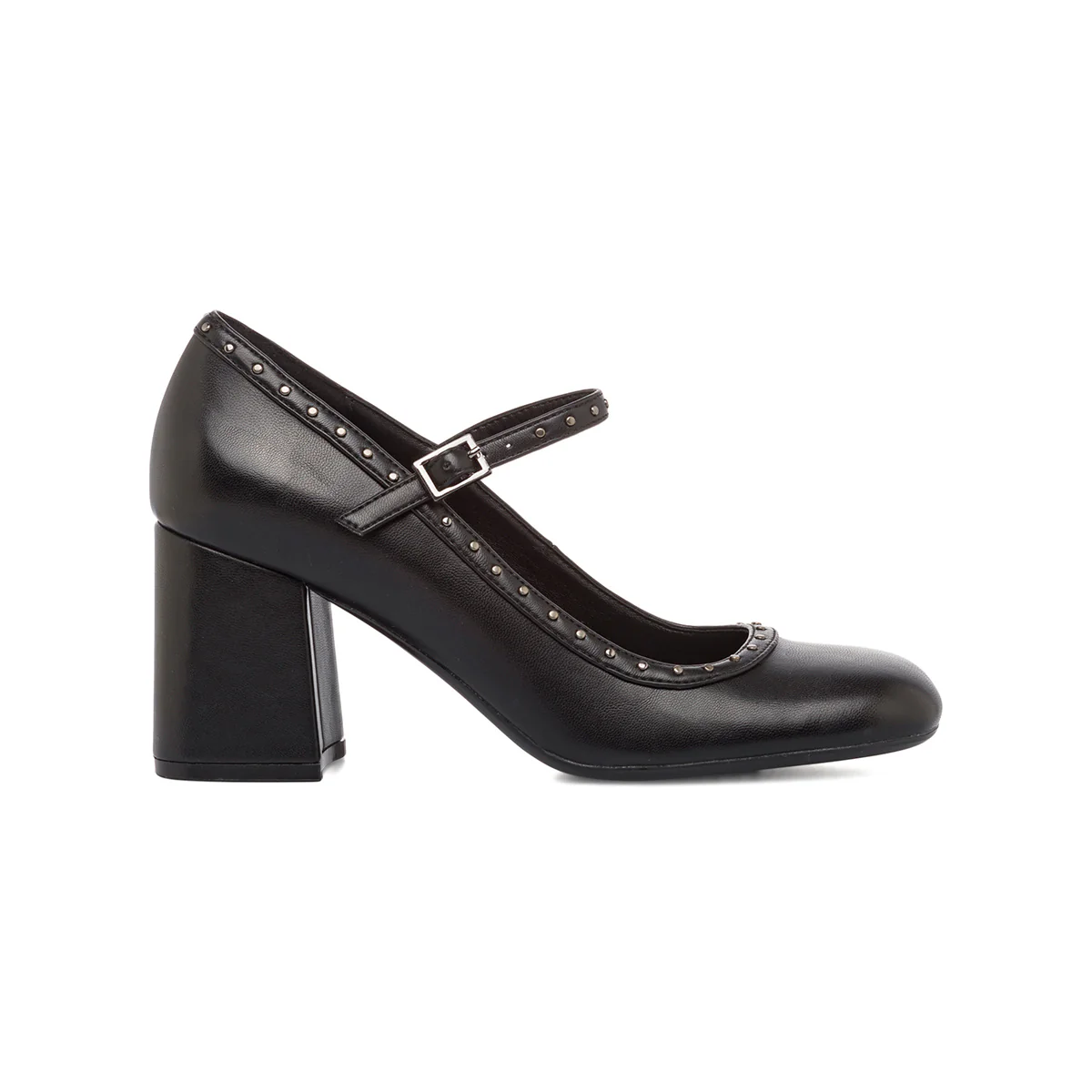 Décolleté Mary Jane bebé da donna con tacco 7,5 cm e borchie nere Swish Jeans - Image 4