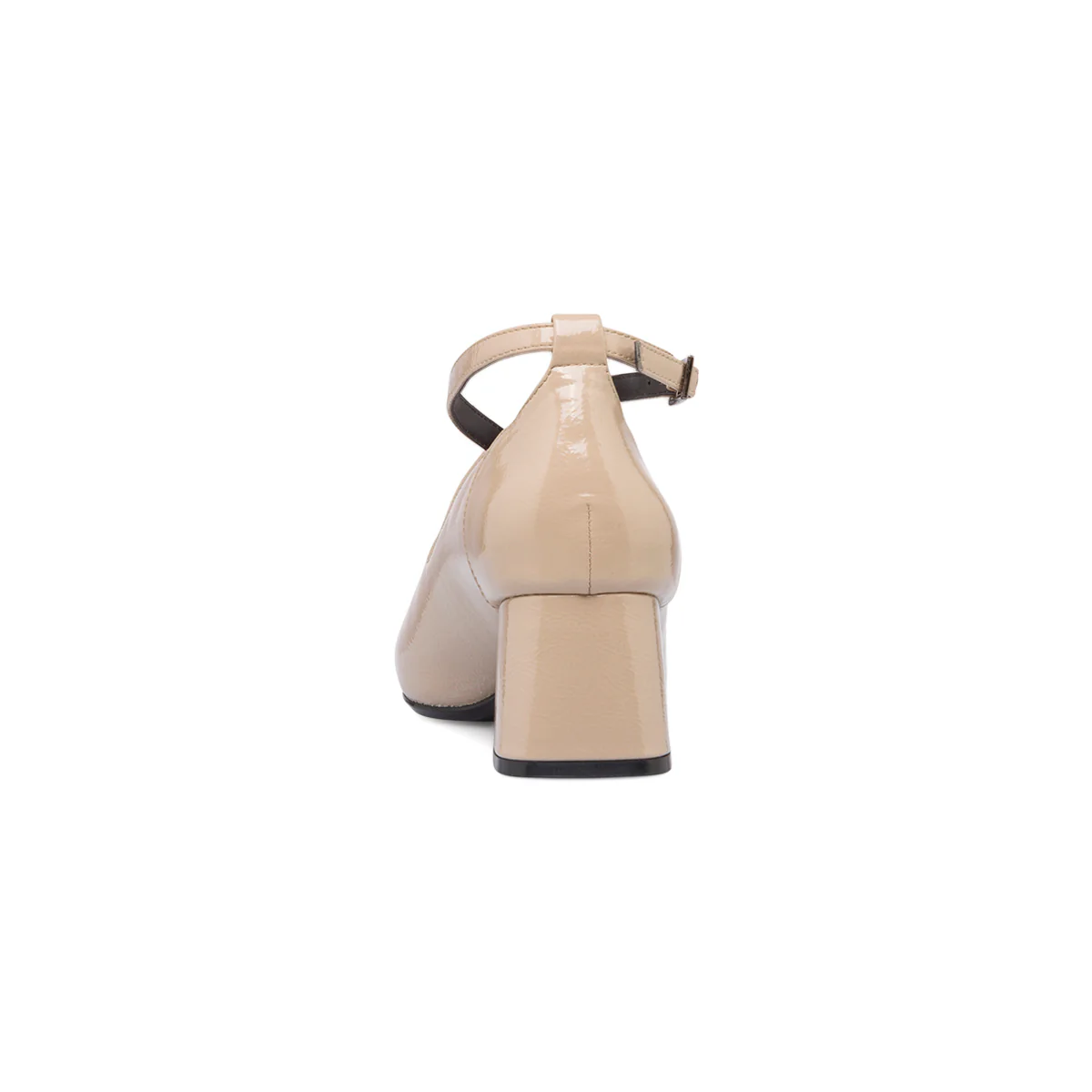 Décolleté Mary Jane beige in vernice con cinturini incrociati Lora Ferres - Image 7