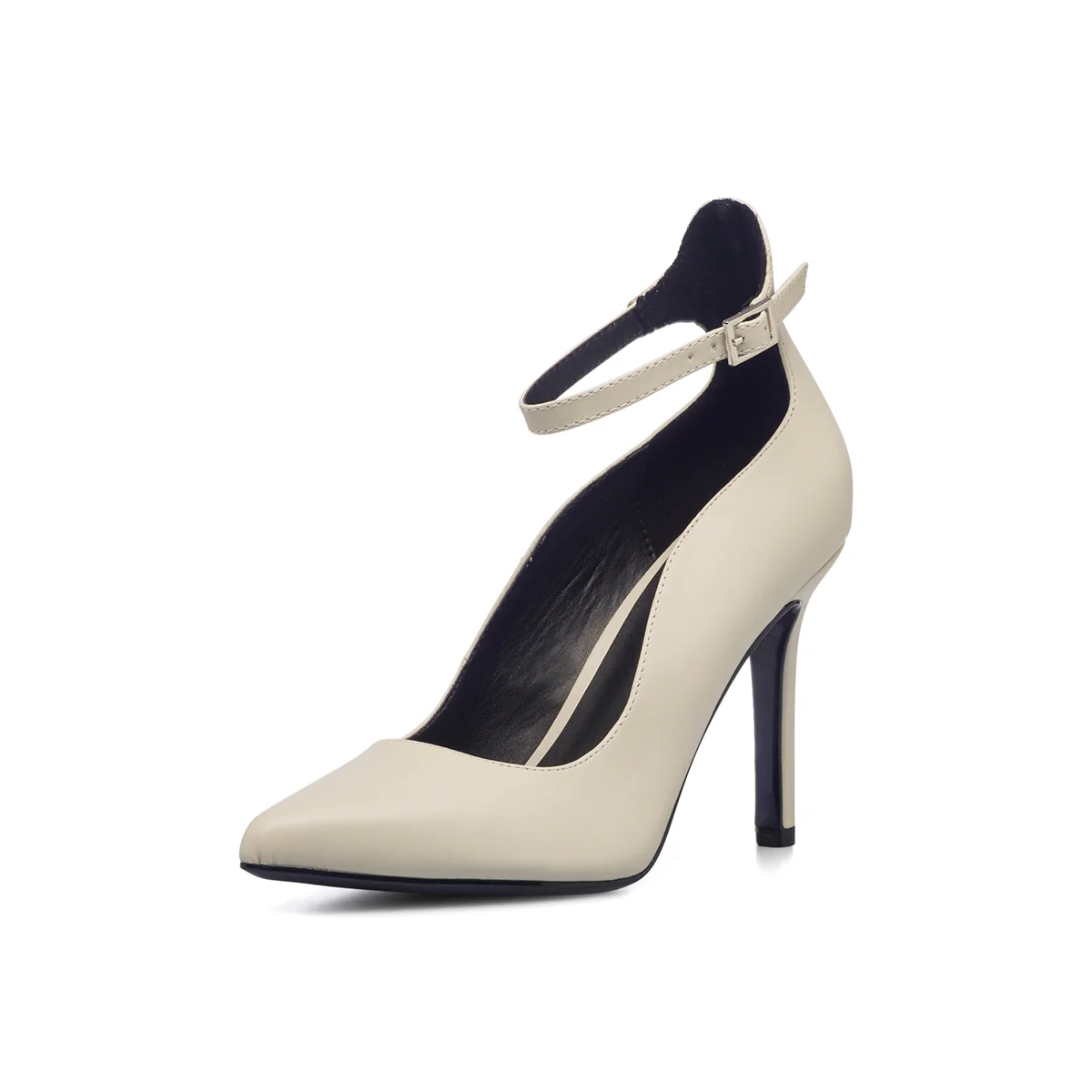Décolleté bianche off-white con cinturino e tacco a stiletto 9 cm Lora Ferres - Image 2