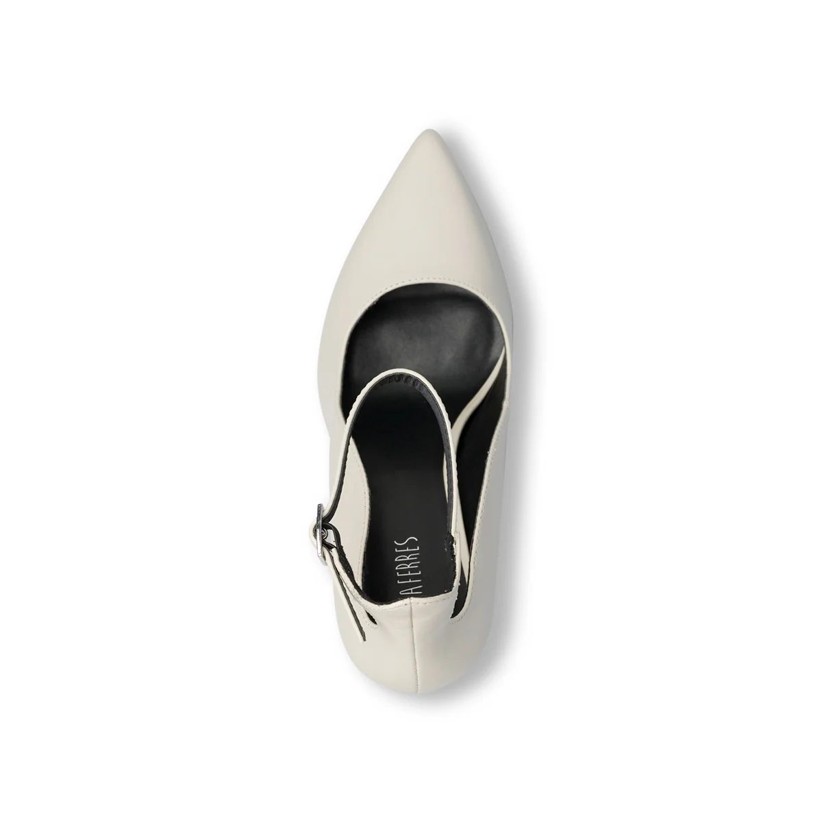 Décolleté bianche off-white con cinturino e tacco a stiletto 9 cm Lora Ferres - Image 8