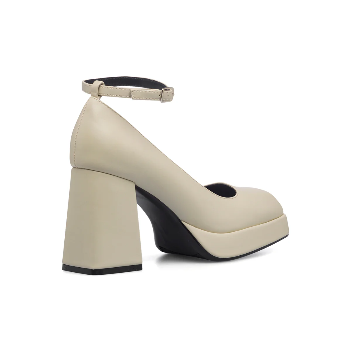 Décolleté bianche con punta squadrata e tacco a blocco 9 cm Swish Jeans - Image 13