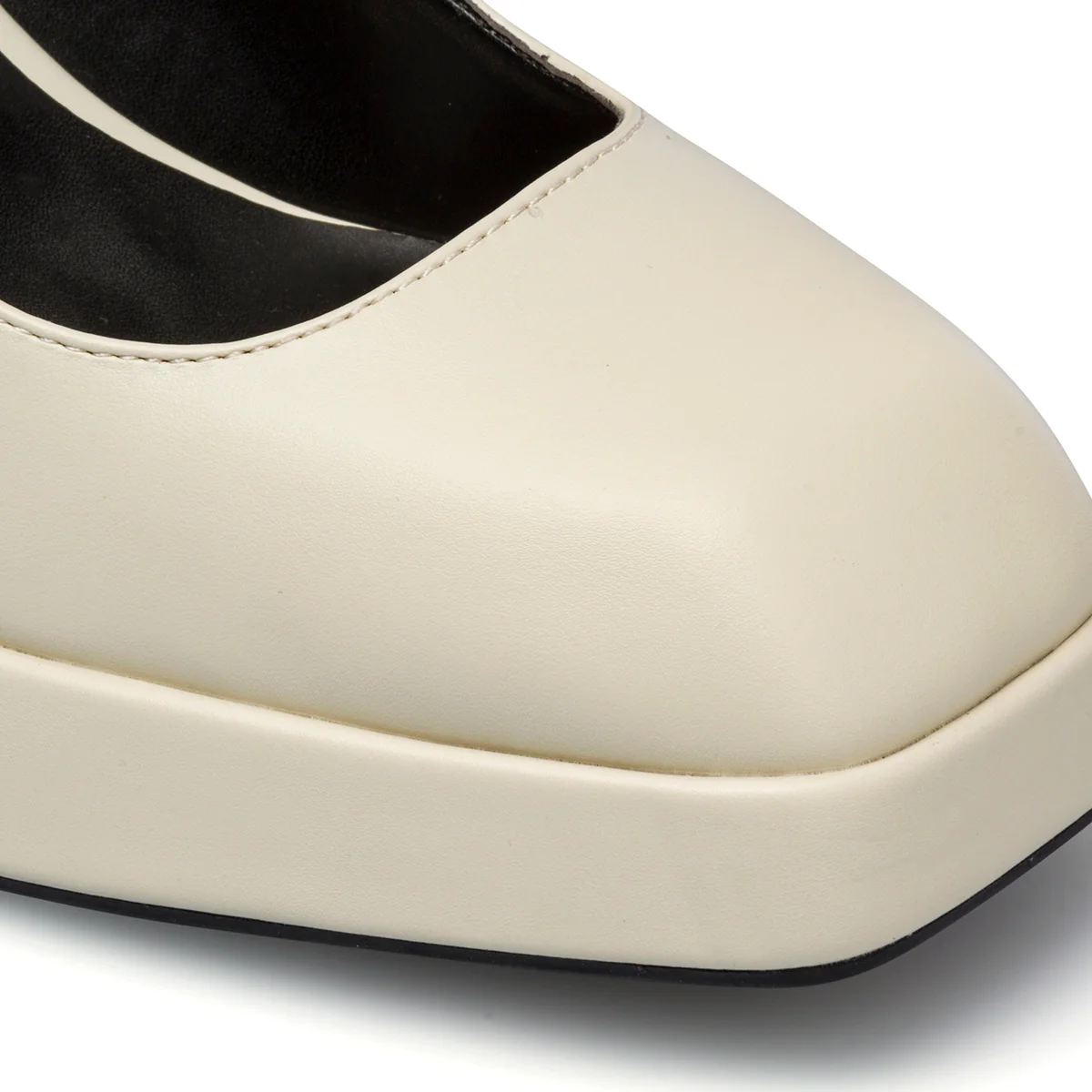 Décolleté bianche con punta squadrata e tacco a blocco 9 cm Swish Jeans - Image 15