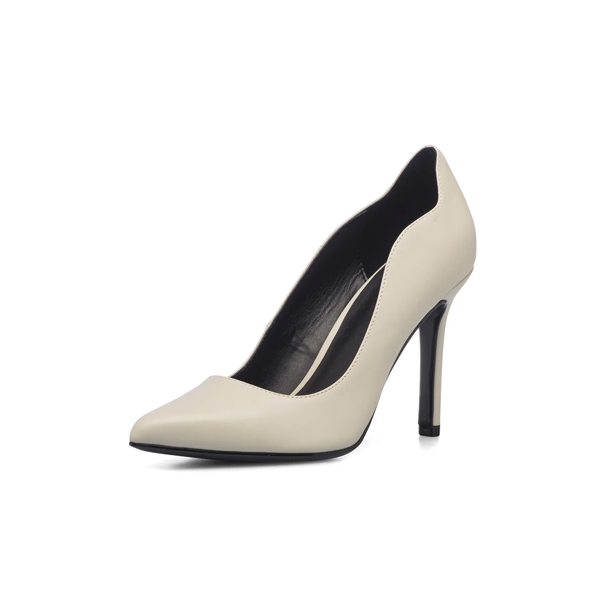 Décolleté bianche con tacco a stiletto 9 cm Lora Ferres - Image 13