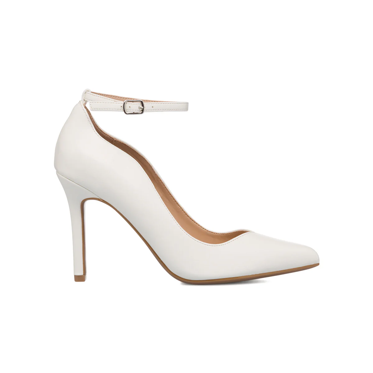 Décolleté bianche con tacco a stiletto 9 cm Lora Ferres - Image 4