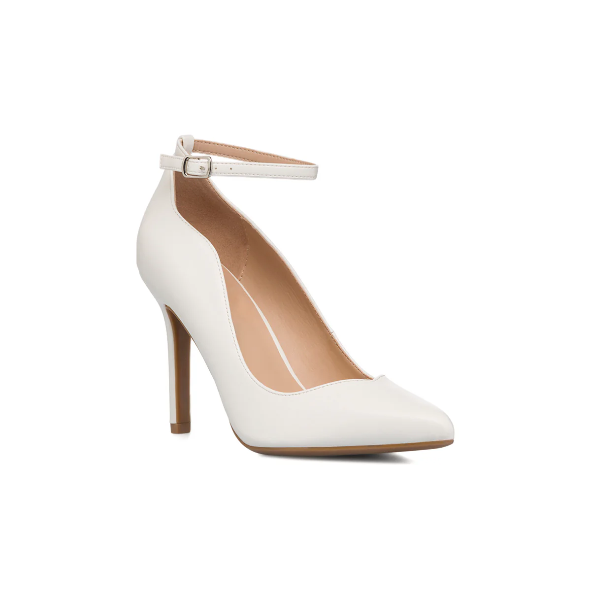Décolleté bianche con tacco a stiletto 9 cm Lora Ferres - Image 5