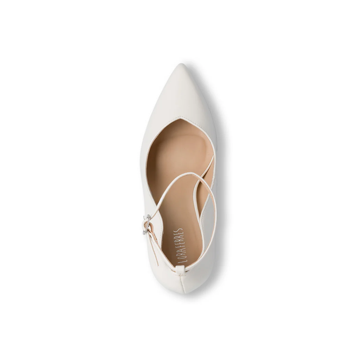Décolleté bianche con tacco a stiletto 9 cm Lora Ferres - Image 7