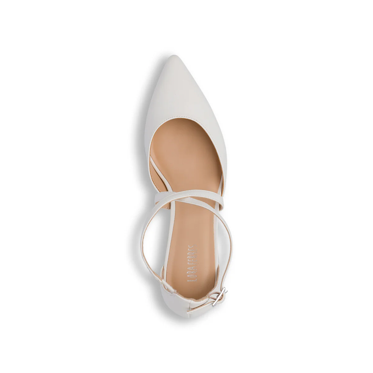 Décolleté bianche da Donna con cinturino incrociato e tacco 6 cm Lora Ferres - Image 7