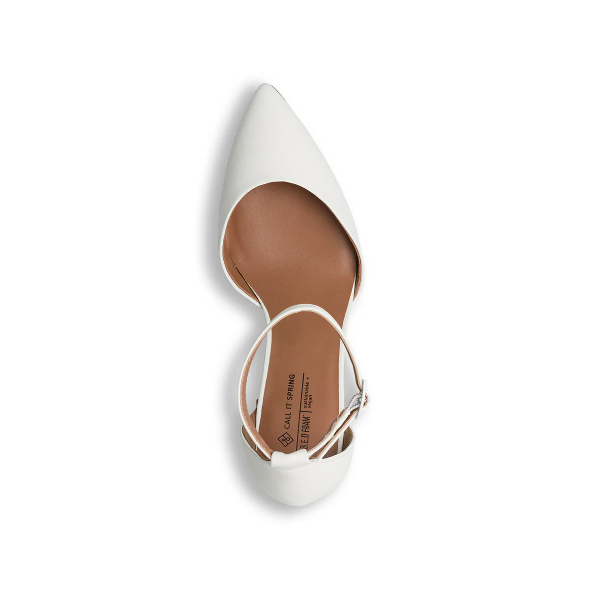 Décolleté bianche effetto cocco in pelle vegana con tacco 7 cm Call It Spring Daliaa - Image 8