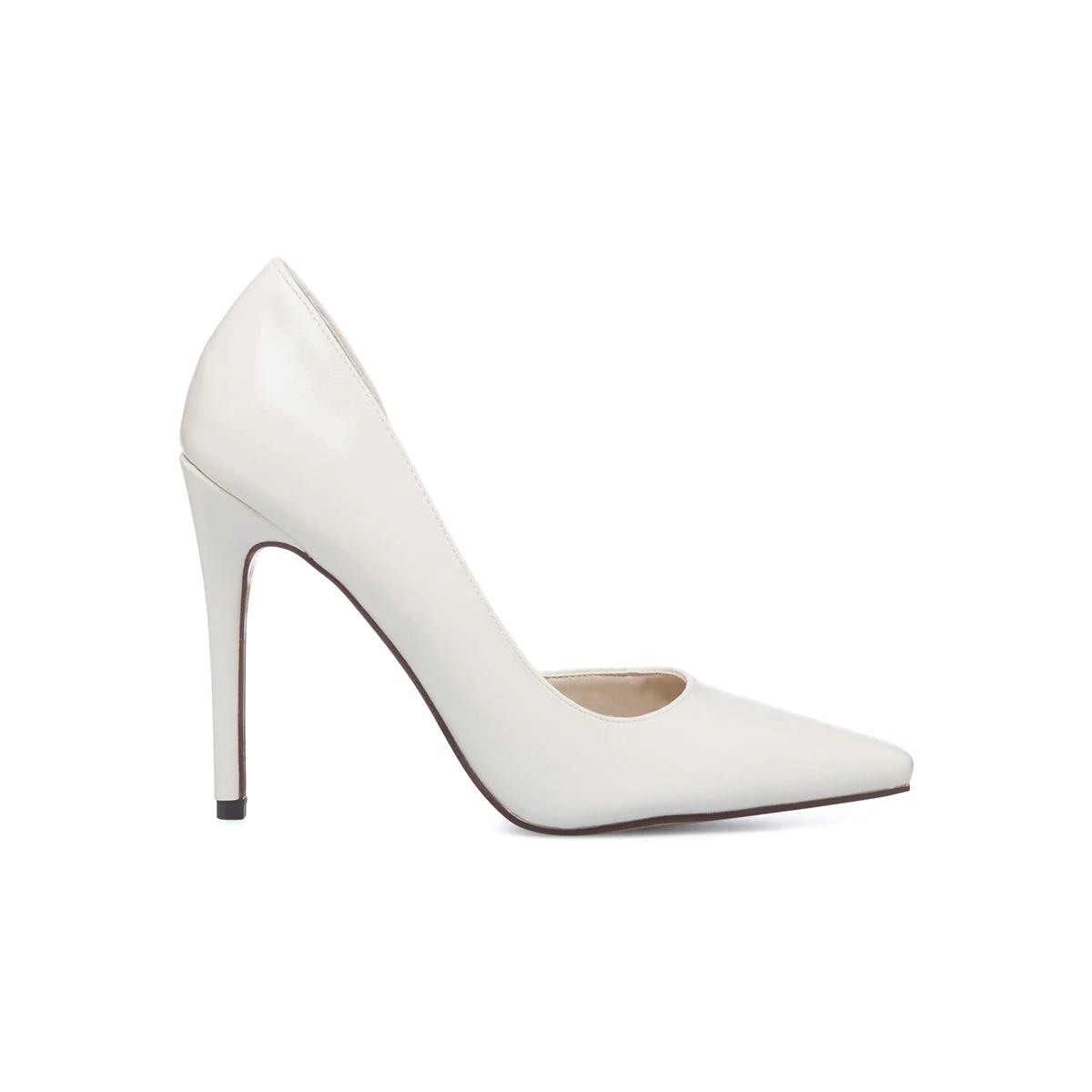 Décolleté bianche effetto vernice in pelle vegana con tacco a spillo 11 cm Call It Spring Byvia