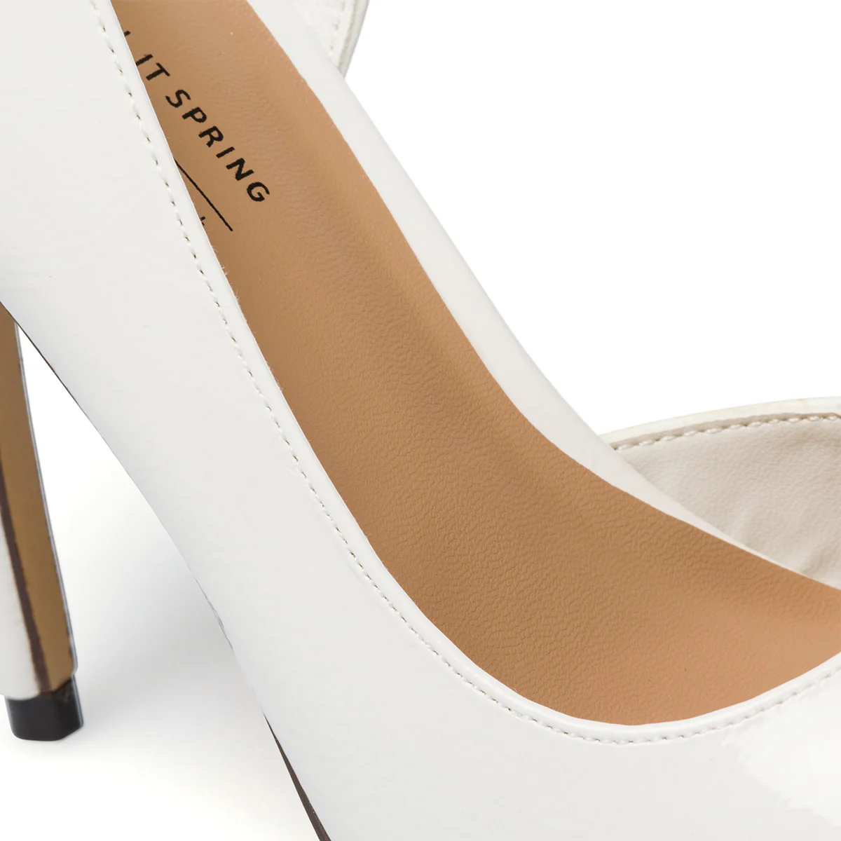 Décolleté bianche effetto vernice in pelle vegana con tacco a spillo 11 cm Call It Spring Byvia - Image 6