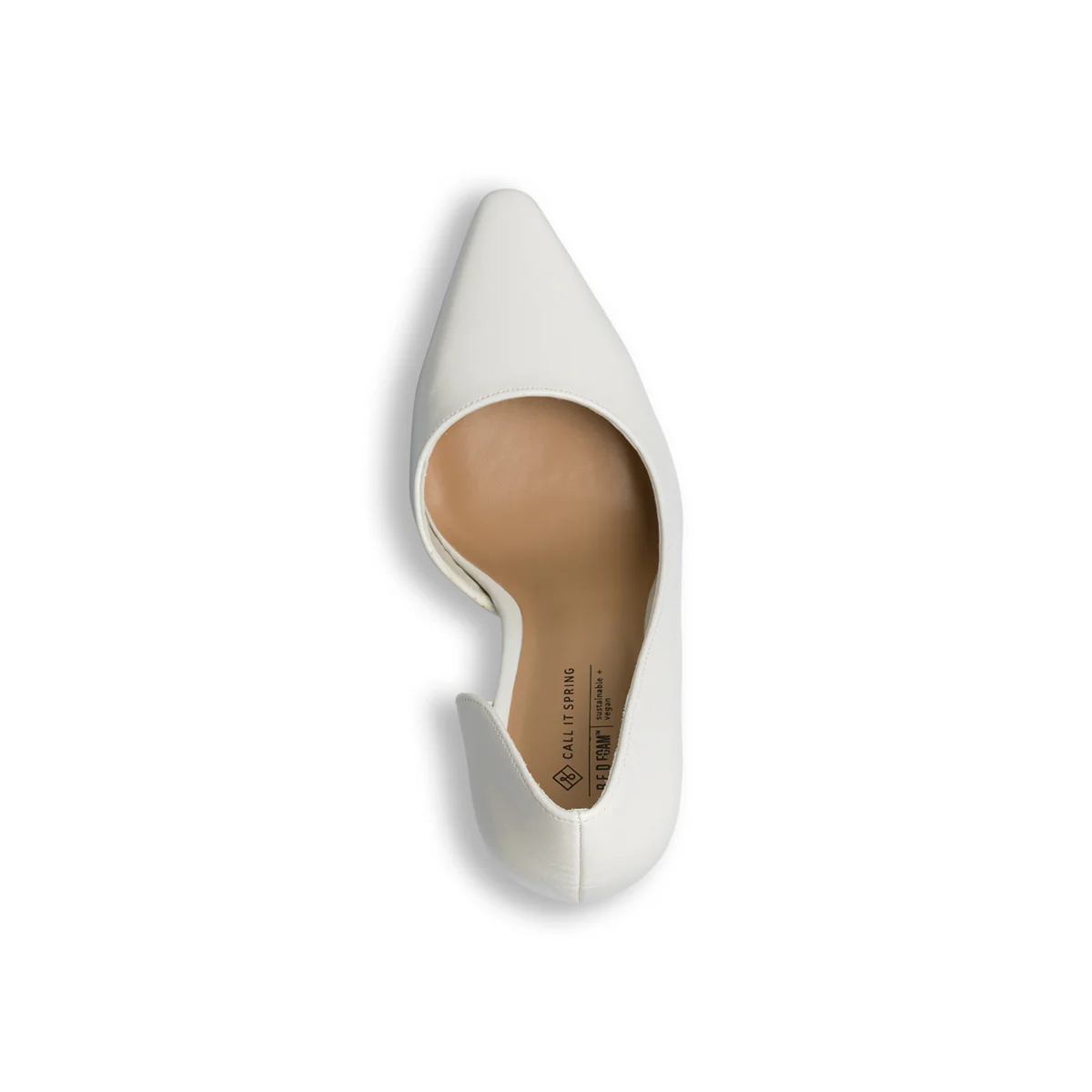 Décolleté bianche effetto vernice in pelle vegana con tacco a spillo 11 cm Call It Spring Byvia - Image 8