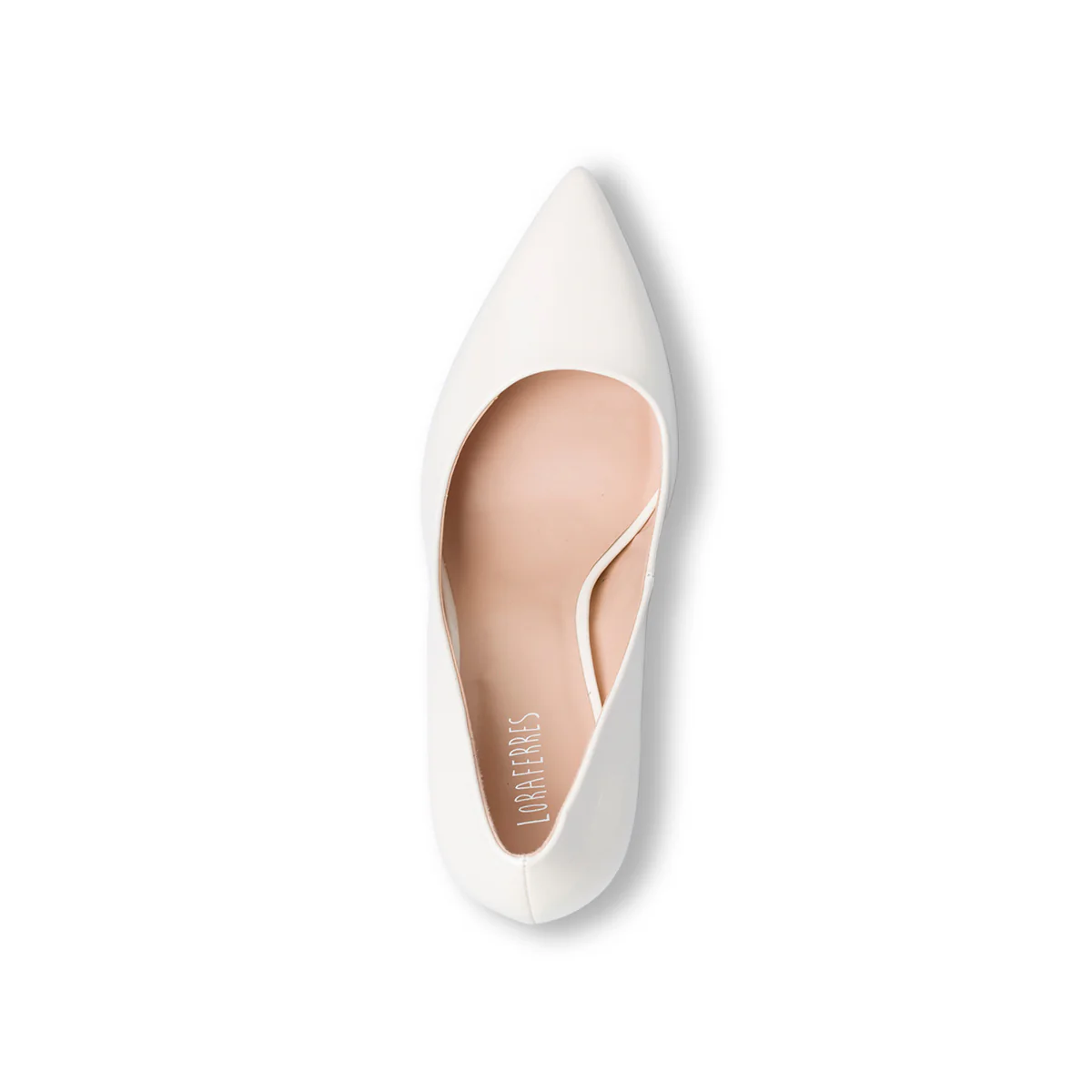 Décolleté bianche in vernice con tacco a campana 9 cm Lora Ferres - Image 5