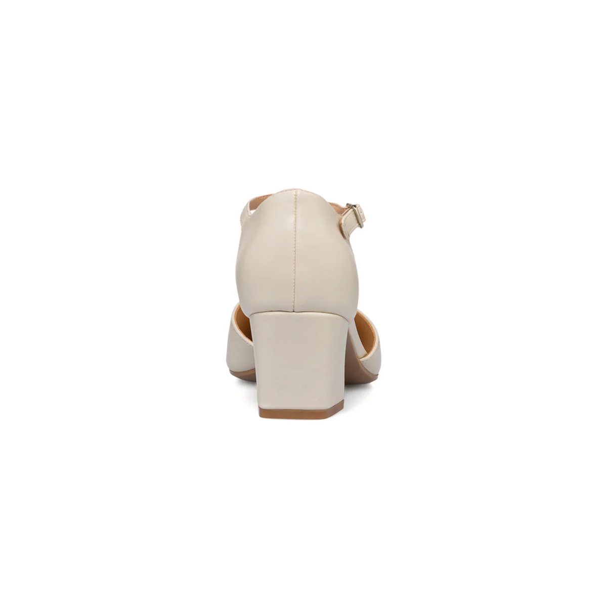 Décolleté bianche off-white con cinturino e tacco a blocco 6 cm Swish Jeans - Image 4