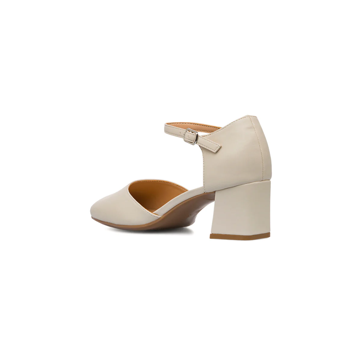 Décolleté bianche off-white da Donna con cinturino alla caviglia e tacco 5,5  cm Swish Jeans - Image 3