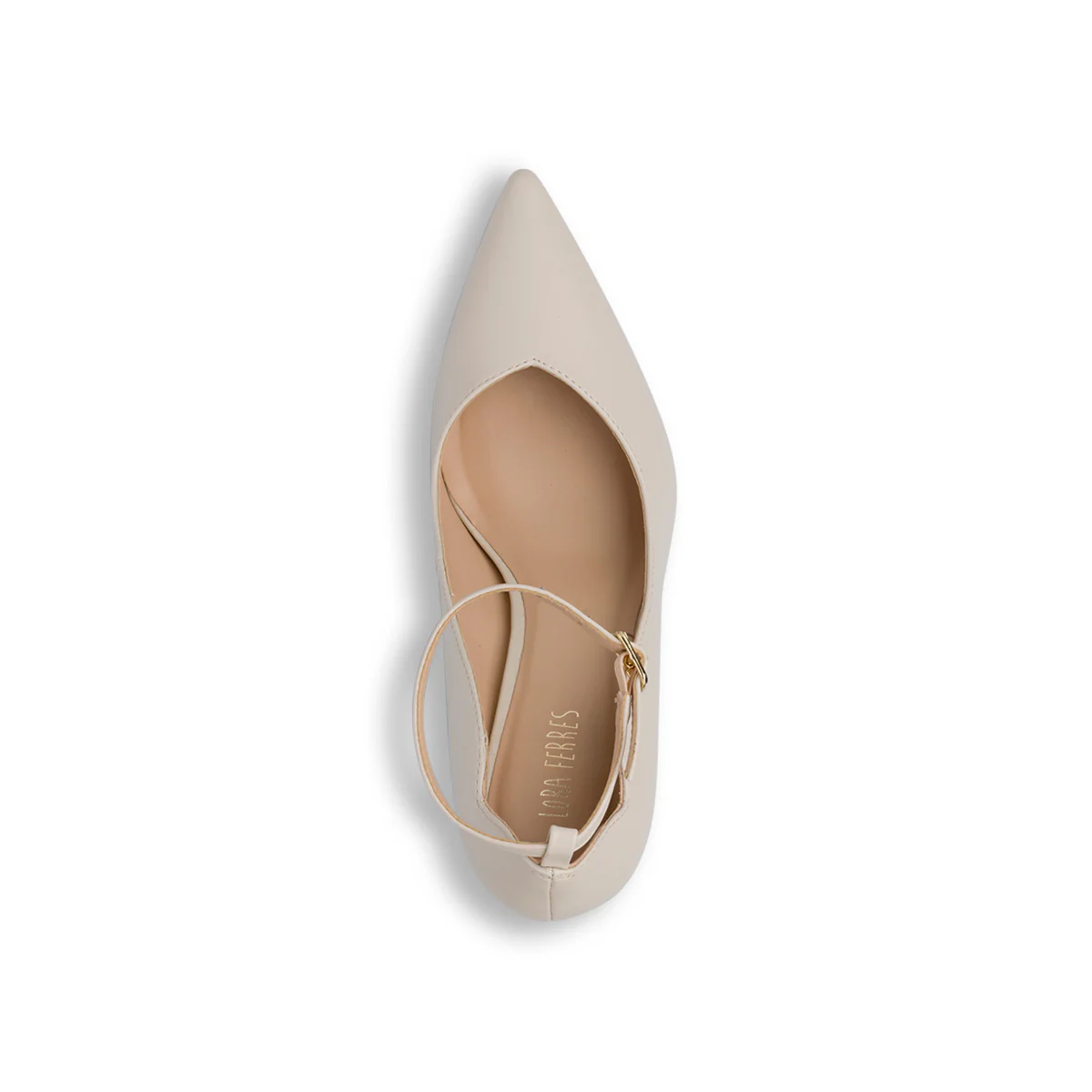 Décolleté bianco off-white da Donna con cinturino e tacco 8 cm Lora Ferres - Image 7