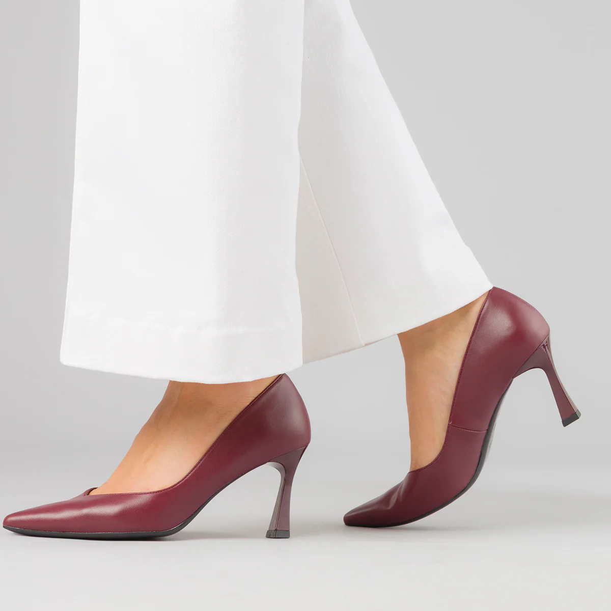Décolleté bordeaux da Donna con tacco 7,5 cm Lora Ferres