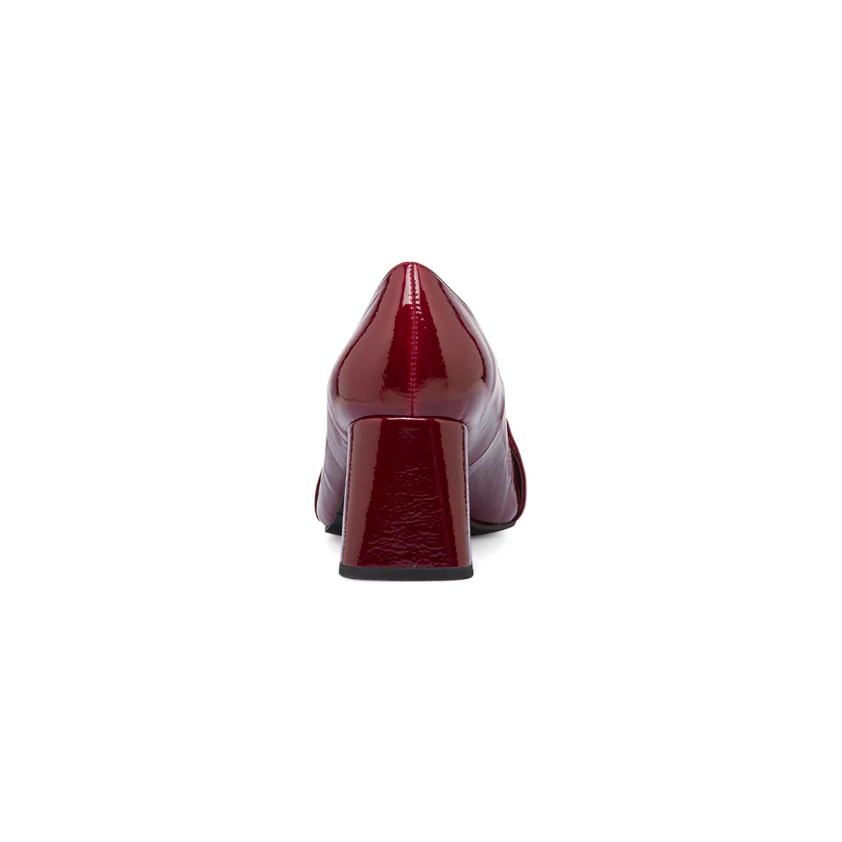 Décolleté bordeaux in vernice con maxi-catena e tacco 6,5 cm Lora Ferres - Image 7