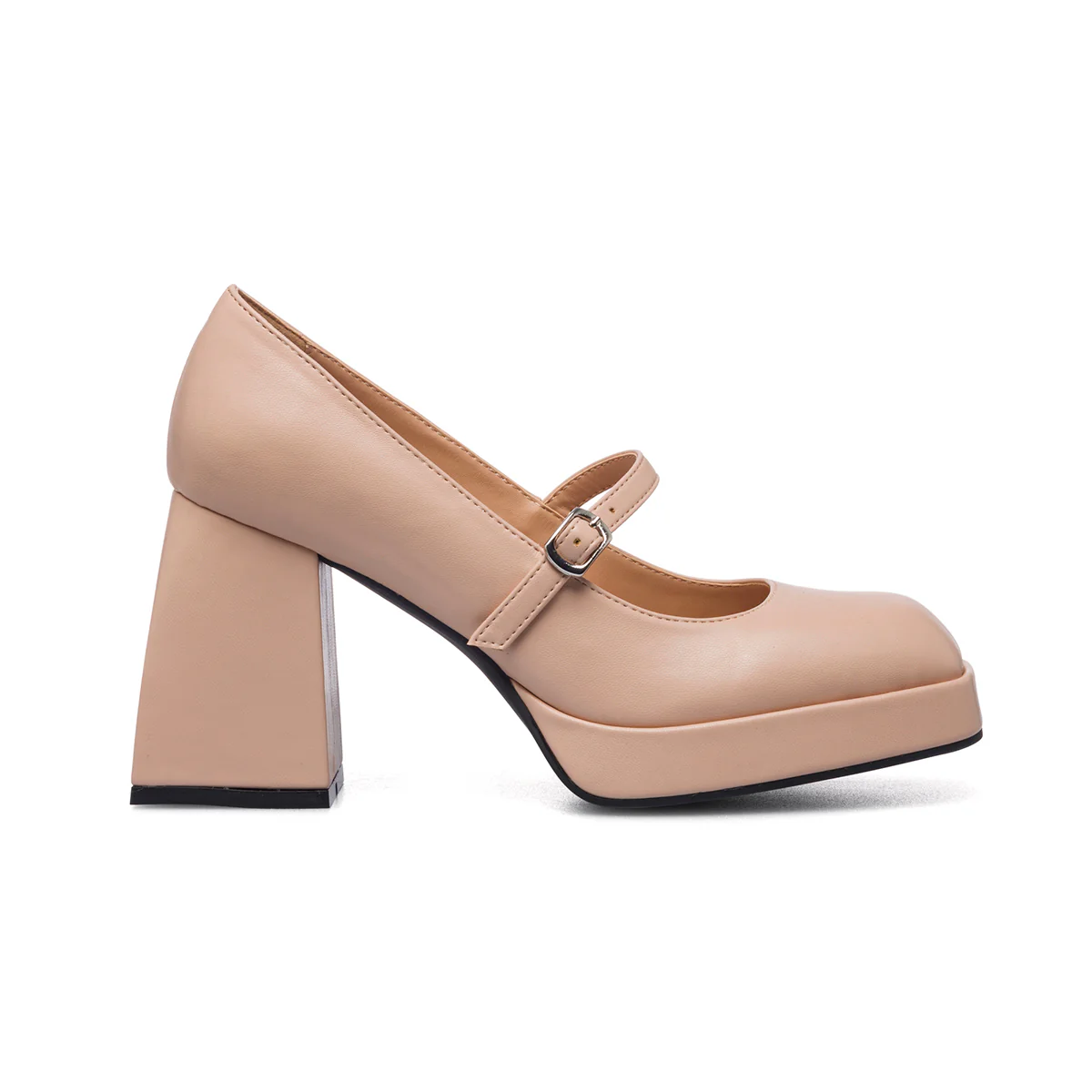 Décolleté color nude con tacco quadrato 8 cm Lora Ferres