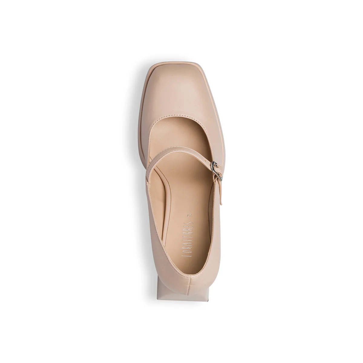Décolleté color nude con tacco quadrato 8 cm Lora Ferres - Image 8