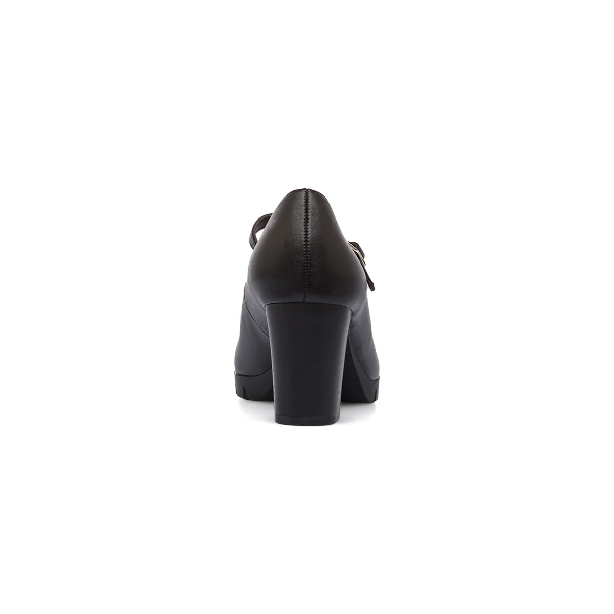 Décolleté comfort nere da Donna con cinturino e tacco a blocco 7 cm P Soft - Image 4